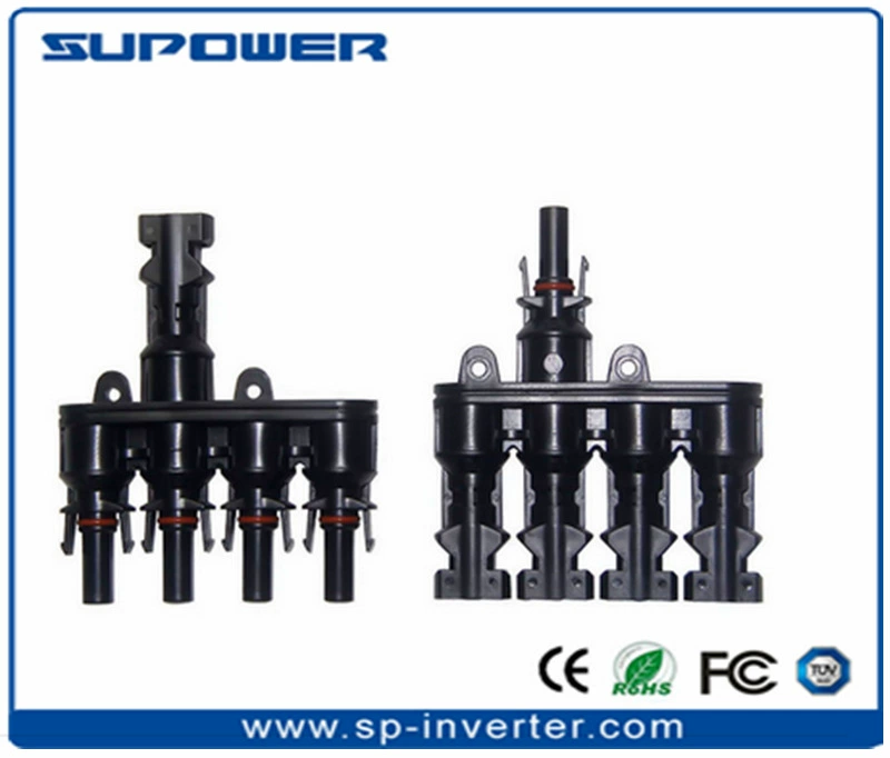 IP67 MC4 Солнечный фотоэлектрический жгут проводов Y4, четырехоборотный, односторонний, пятисторонний разъем