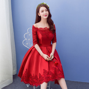 New red wedding dresses for the bride