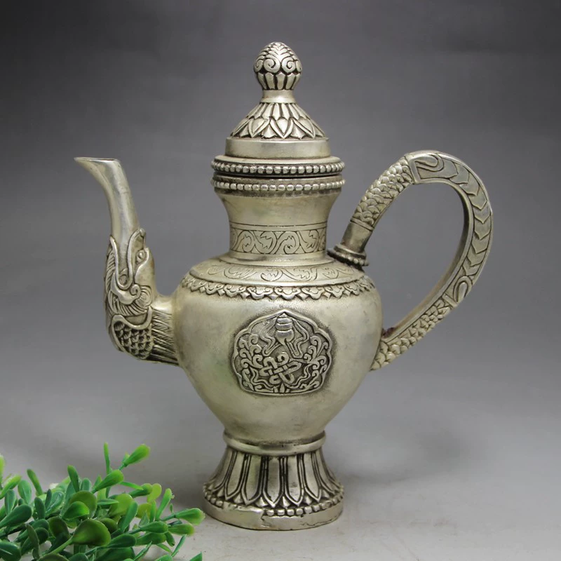 Retro copper pocket flask, teapot, resin decor, wholesale
