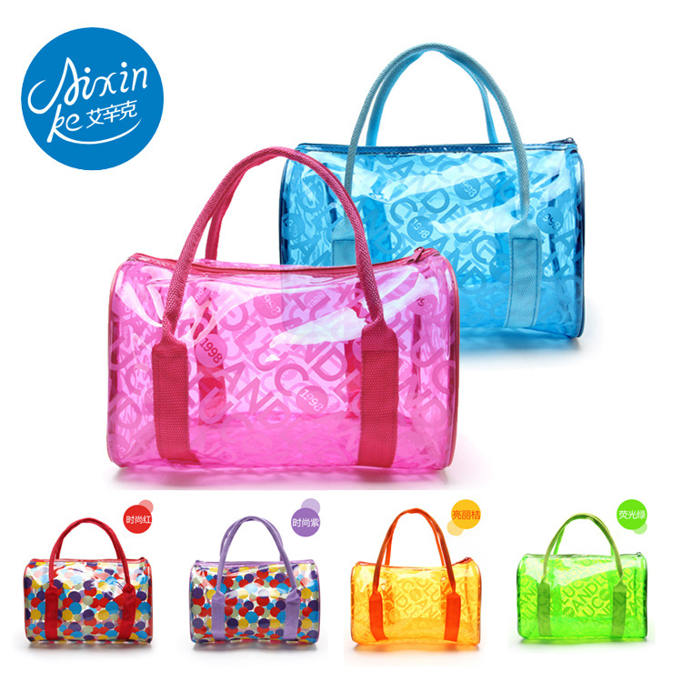 Cross border outdoors Swimming bag fashion Waterproof bag Bodybuilding Wash bag portable Sandy beach Jelly bag motion Storage bag