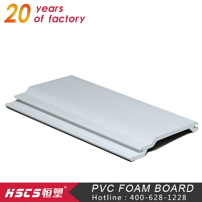 Tablero de espuma de PVC directo de fábrica al aire libre especial de PVC techo hebilla de plástico garantía de calidad