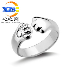 Women's Japanese and Korean Fashion Creative Cat Claw Open Tail Ring Bracelet Jewelry Ring Wholesale