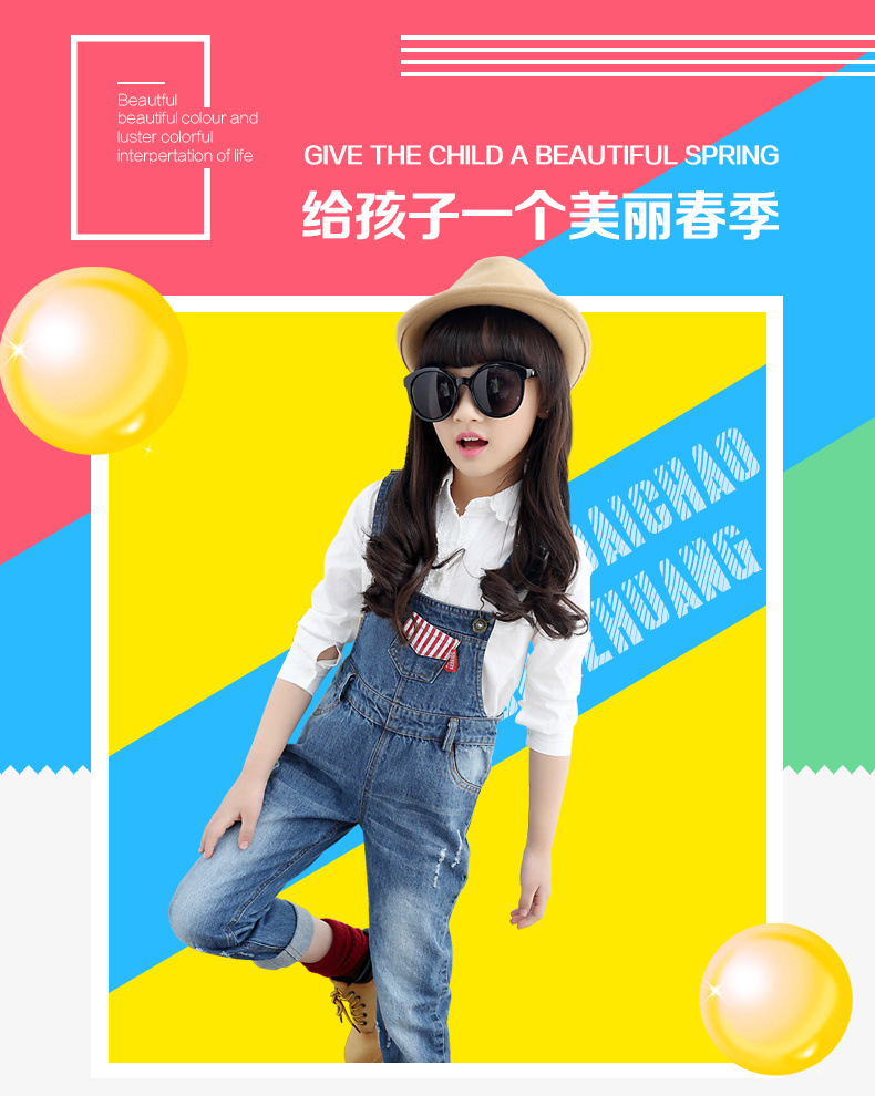 Pantalon fille en toile - Ref 2061761 Image 6