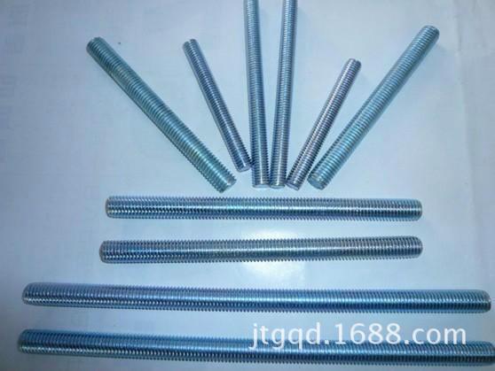 现货供应优质M12x3米镀锌丝杆   镀锌丝杆 吊顶用丝杆