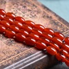 Red agate rice beads drum beads loose bead -shaped semi -finished semi -finished semi -finished accessories wholesale