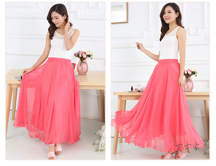 Jupe en Mousseline de soie - Ref 3441566 Image 53