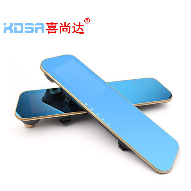 汽车用品车载后视镜 行车记录仪4.3寸屏高清超薄1080P 移动侦测