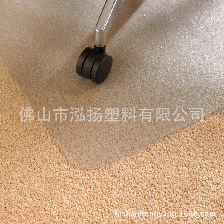 透明环保凸形长方形带钉椅子垫防滑垫地毯保护垫外贸chair mat