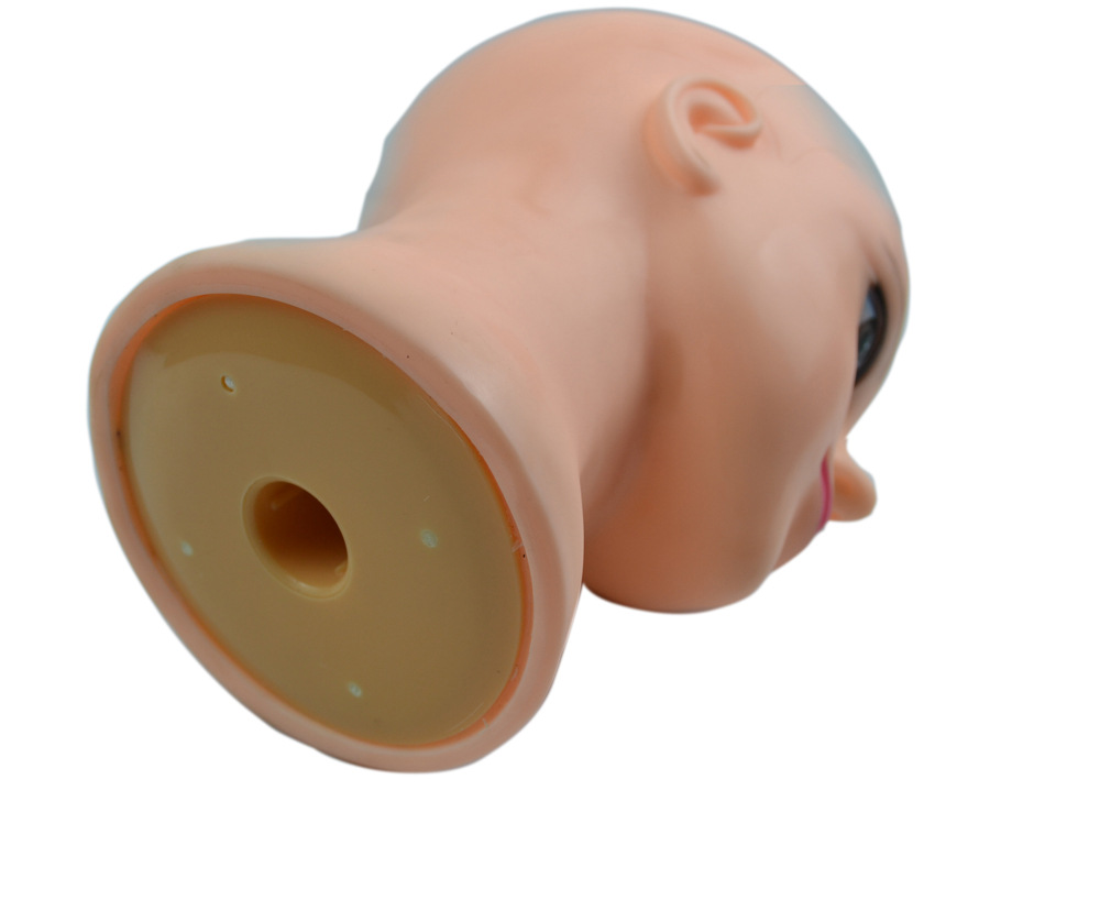 光头公仔假发头模首图