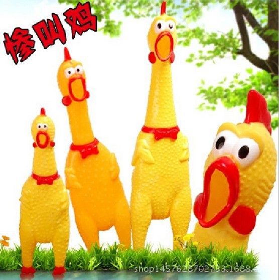 热卖大号惨叫鸡 搪胶尖叫鸡/发泄鸡绝望鸡玩具搞怪玩具