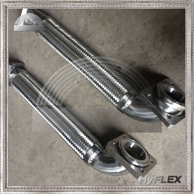 液压管道异形方法兰连接式金属软管 不锈钢波纹管软管