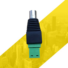 2PIN 绿色端子5.5*2.1mmDC接头 免焊DC母连接头 Connector DC插头