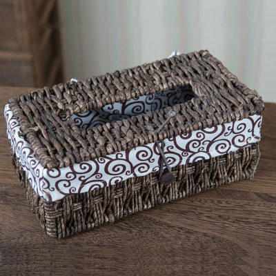 新款纸巾盒 抽纸盒酒店车载藤编懒人用品厂家外贸原单批发热销款|ms