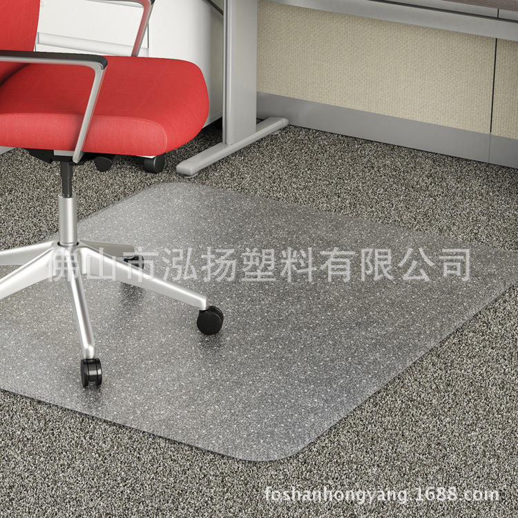 透明环保凸形长方形带钉椅子垫防滑垫地毯保护垫外贸chair mat