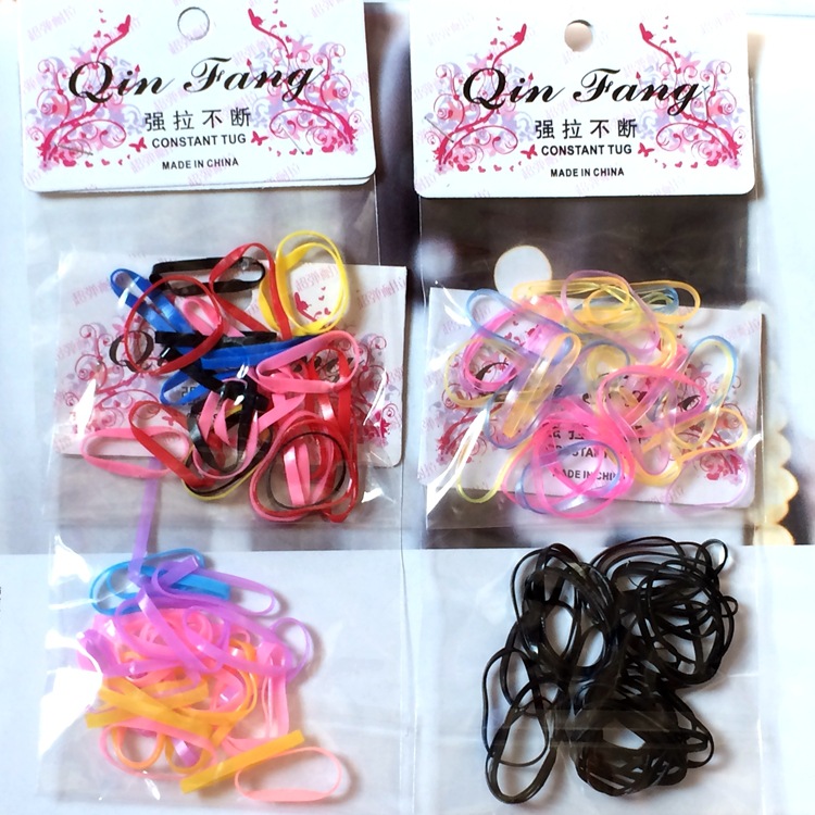 Korean Edition disposable rubber string colour black Hairpin Accessories 2 children Hairdressing