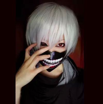 cosplay Cartoon Cartoon European and American ghouls jinmuyan Tokyo Yuji foreign trade wholesale silver wig cosplay Cartoon Cartoon European and American ghouls jinmuyan Tokyo Yuji foreign trade wholesale silver wig
