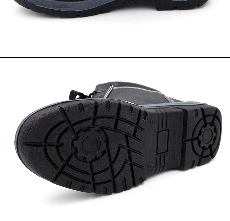 车间防砸安全鞋冬季 劳保工作鞋 牛皮防穿刺钢头足部防护鞋详情图14