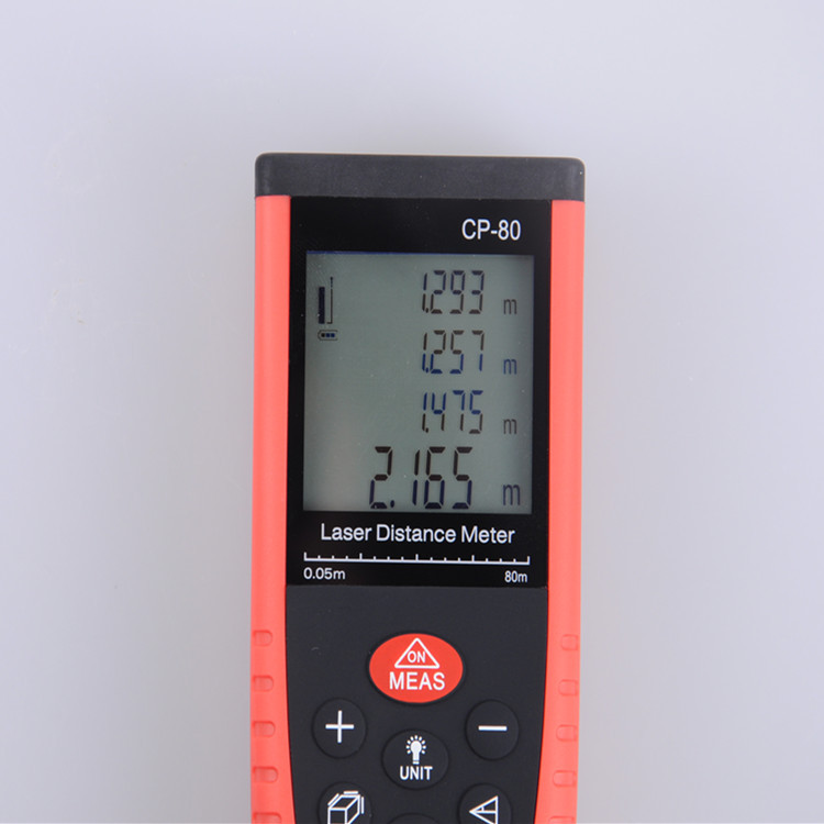 厂家直销批发手持激光测距仪80米CP-80测距测面积测体积简单方便
