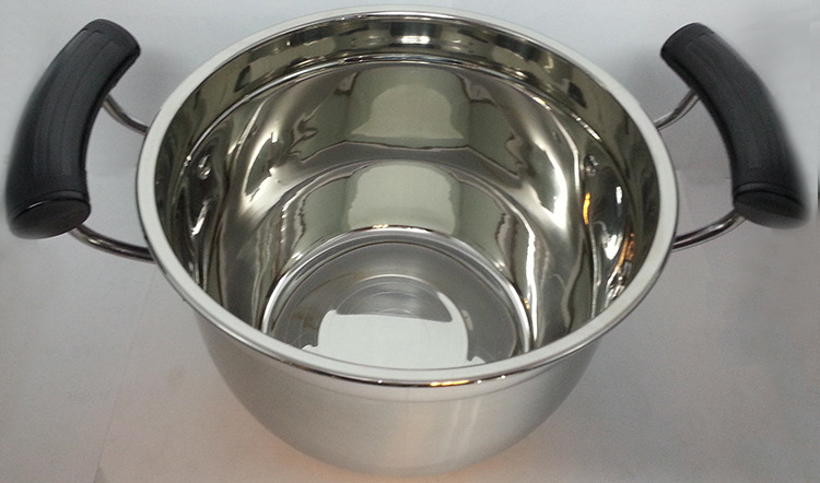 Factory direct sales of stainless steel soup pot, Korean-style single-bottom pot, household multi-functional double-ear soup pot, stewing pot, four-piece set detail image 15