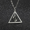 Necklace, triangle, pendant, European style, wholesale