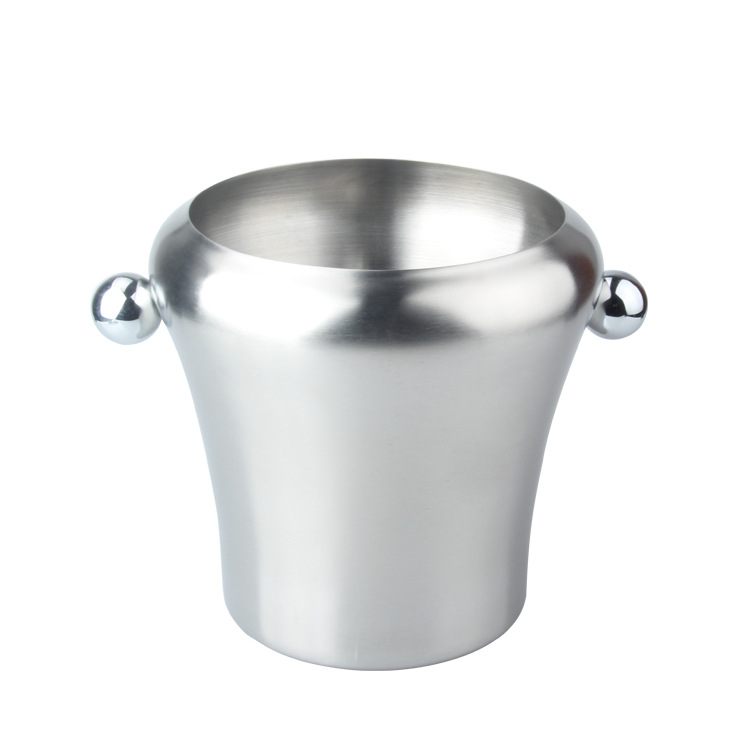 圆形镜光冰桶 304不锈钢小冰桶 2L香槟桶 厂家批发定制