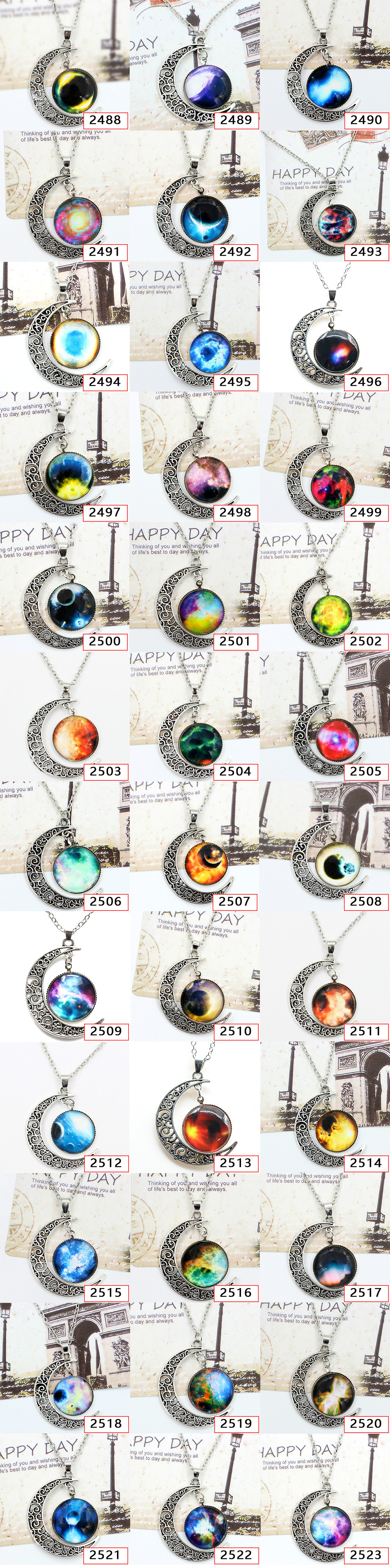 Starry Sky Alloy Wholesale Necklace display picture 1