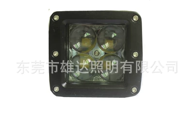 4D car led spotlight reversing light auxiliary light truck spotlight 12V24V work light forklift roof light (LED gündüz işıqları)