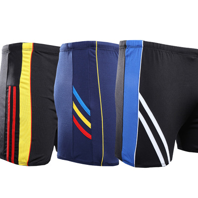 新款溫泉男士平角遊泳褲 三款可選 高彈泳褲 男士泳褲