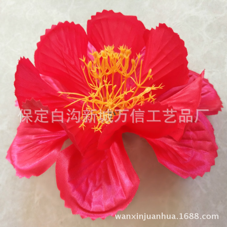河北厂家生产清明花金钱菊花朵清明祭祀仿真花朵