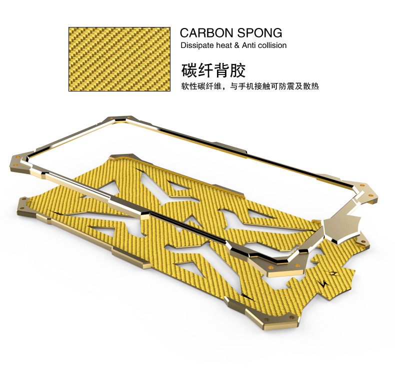 SIMON THOR Aviation Aluminum Alloy Shockproof Armor Metal Case Cover for Huawei Honor 5C