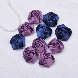 2017新款女士diy发饰 手工玫瑰花服饰配件头花厂家头饰一件代发