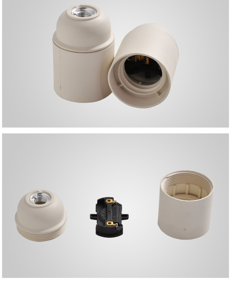 厂家供应 E27自锁光身灯头灯座 XL-707A-阿里巴巴