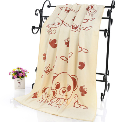 儿童浴巾_擦车巾定制创意美容广告巾厂家批发