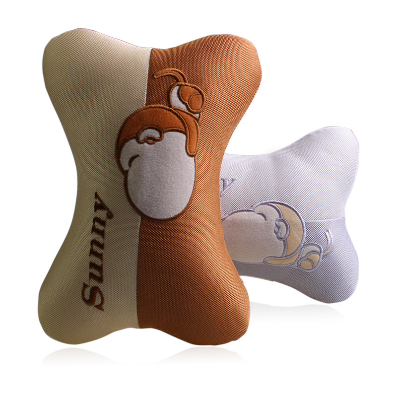 夏季透氣汽車骨頭枕 汽車頭枕 猴子頭枕 汽車用品 單只 TP-0108