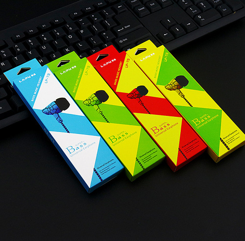 Mobile phone wire-controlled earphones Braided wire in-ear heavy bass crackle universal earplugs for listening to music with microphone