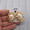 Earrings from pearl, accessories, new collection, Korean style