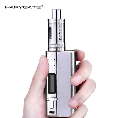 Holleman customized Stainless steel solo mini 80W Thermostat box Electronic Cigarette wholesale Big smog