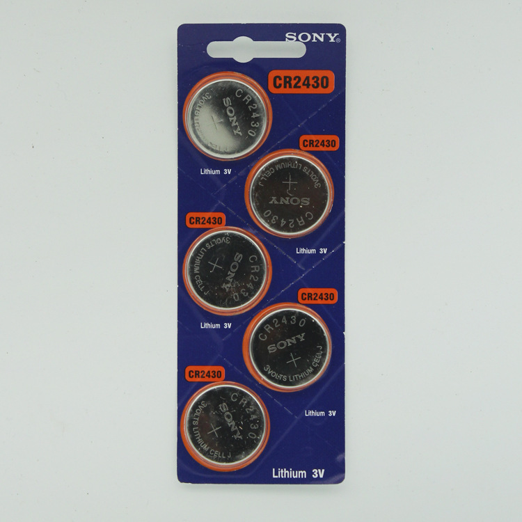 SONY索尼CR2430纽扣电池 汽车遥控器电脑主板电子称电池