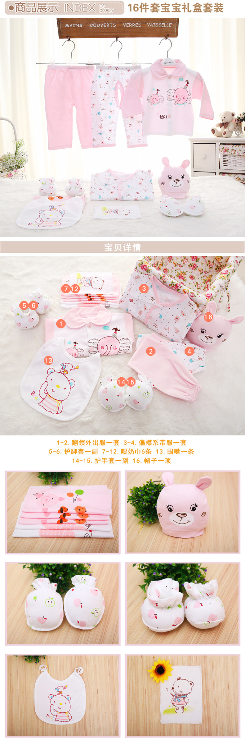 Coffret cadeau pour nouveau-né - Vêtements + Accessoires - Ref 1977308 Image 7