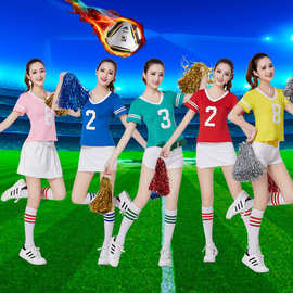 新款啦啦操服装拉拉队服装少女时代套装足球宝贝啦啦队服装演出服