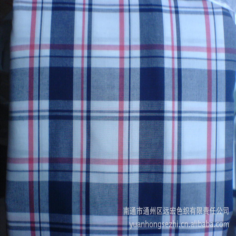 供应精梳色织格布  色织布面料  色织衬衫面料