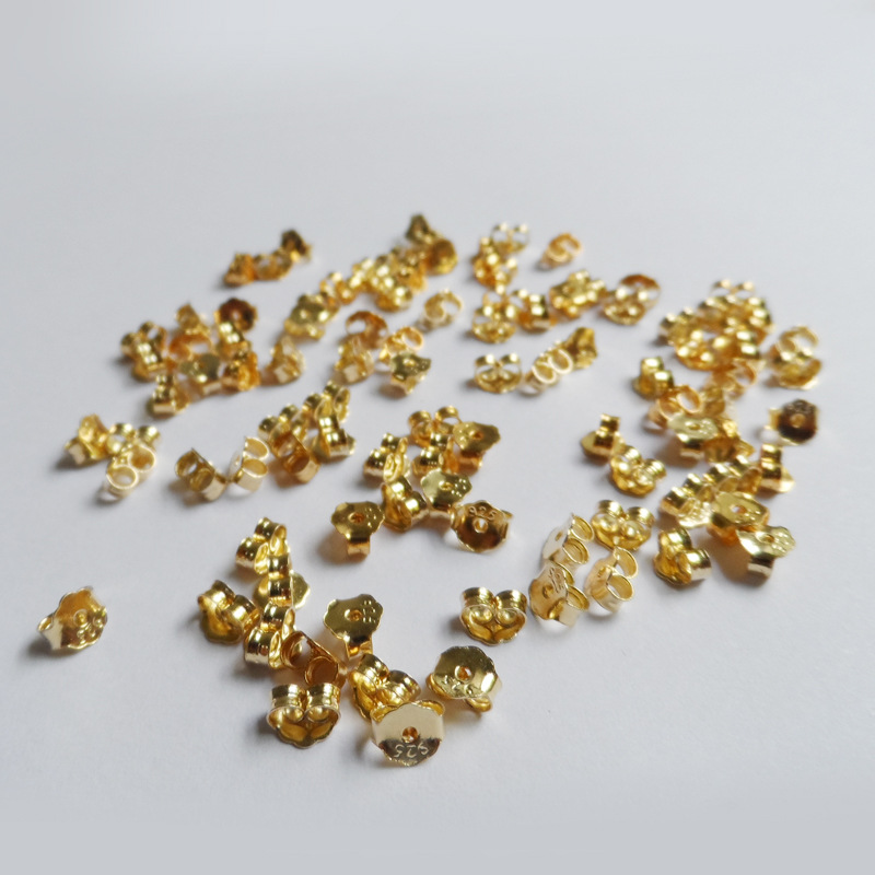 S925 pendientes de plata esterlina de plata del oído del enchufe del oído de las niñas hebilla de la joyería de plata oído trasero tapa fábrica al por mayor accesorios de plata del enchufe del oído