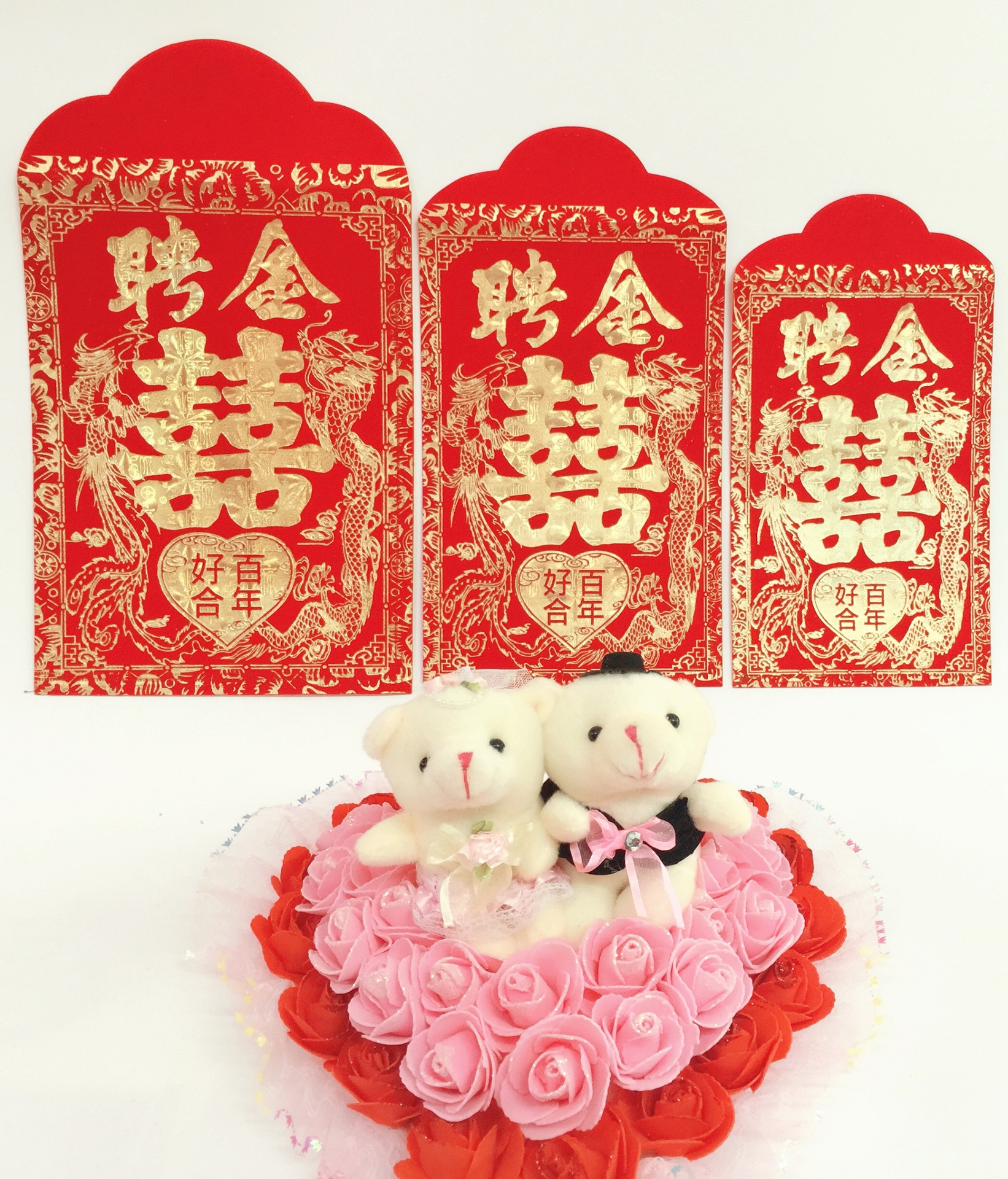 批发婚庆用品万元红包利是封无纺布结婚聘金礼盒布艺绒布袋 大号