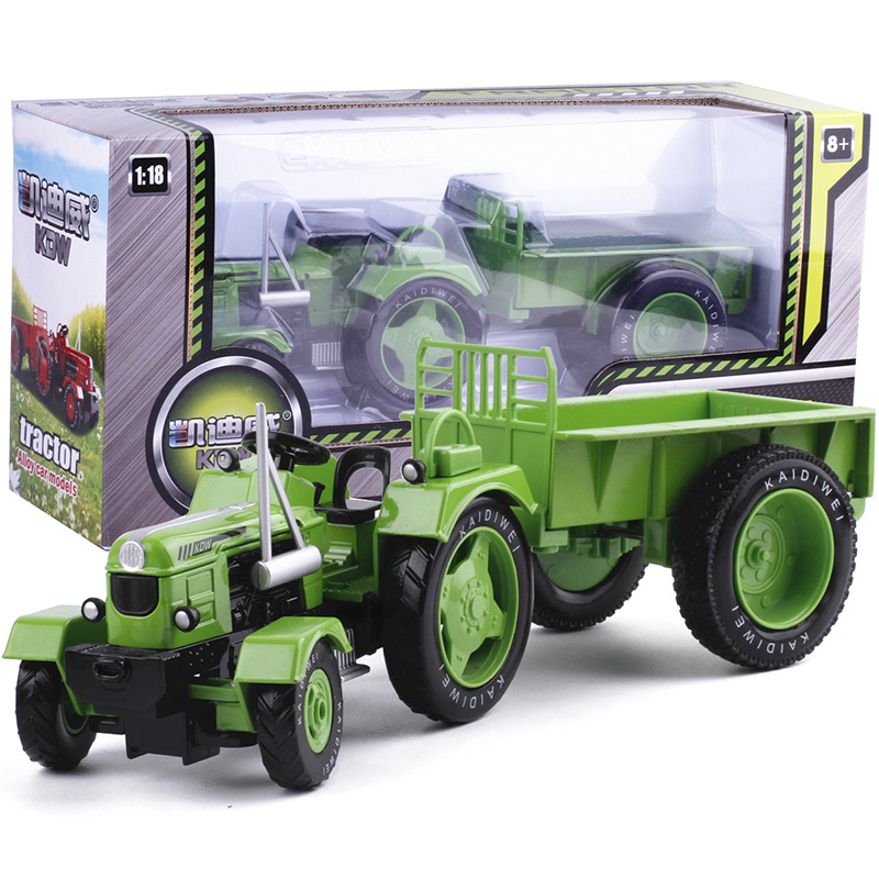 [盒装]凯迪威复古农用拖拉机模型 合金模型玩具 收藏礼品 691013