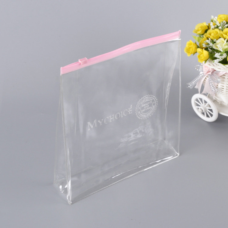 制定便携透明pvc拉链袋化妆品塑料收纳袋旅行装护肤品包装袋子