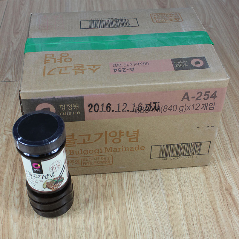 goods in stock the republic of korea Imported Clean Park Roast beef 840g*12 Bottle Pickled meat Korean BBQ sauce