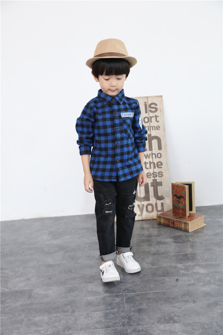 Chemise garcon à manche longue - Ref 2077353 Image 12