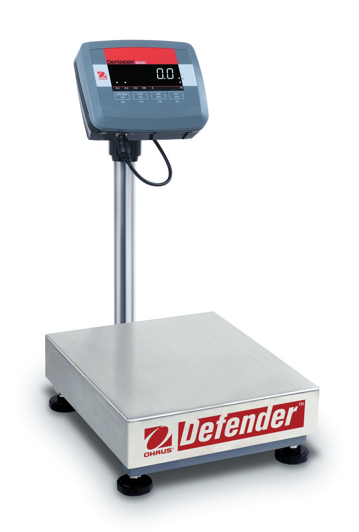 Báscula de plataforma electrónica Ohaus Defender3000, báscula de plataforma Ohaus D32PE60BLZH de precisión. image 4