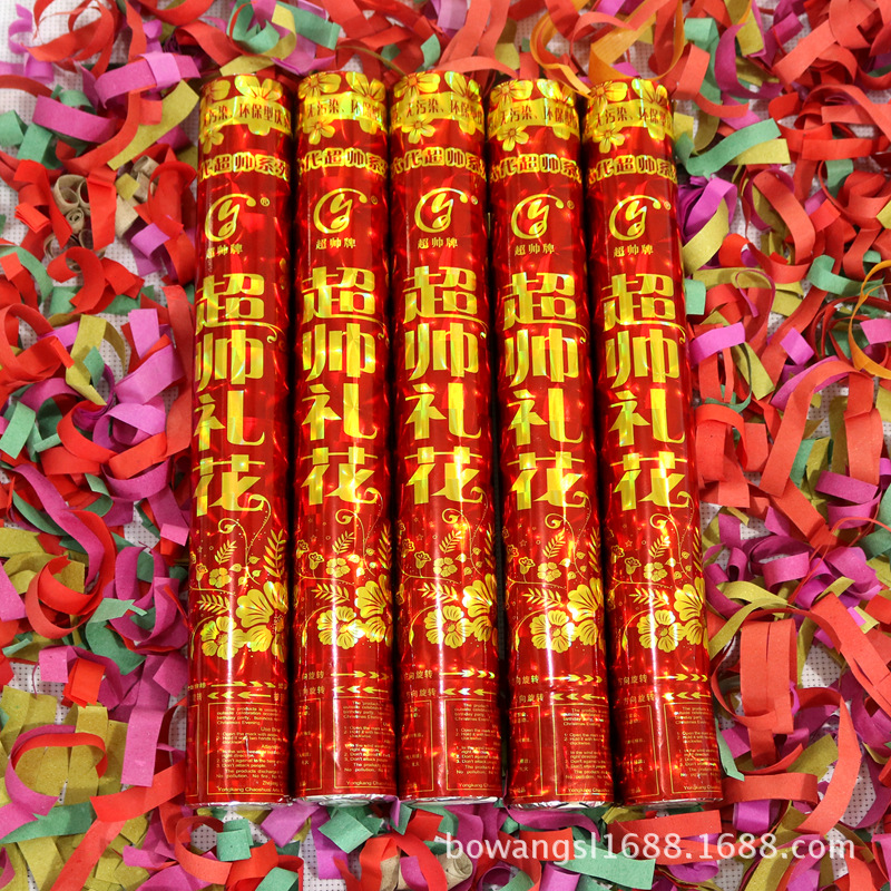 Venta al por mayor suministros festivos de la boda súper guapo 40cm saludo 100 unids/caja fuegos artificiales sin polvo