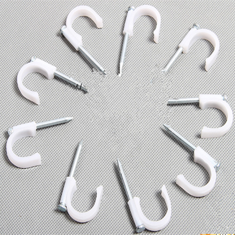 厂家批发 带钉眼塑料卡U型泡沫地热卡钢丝卡塑料钢钉地暖专用卡钉